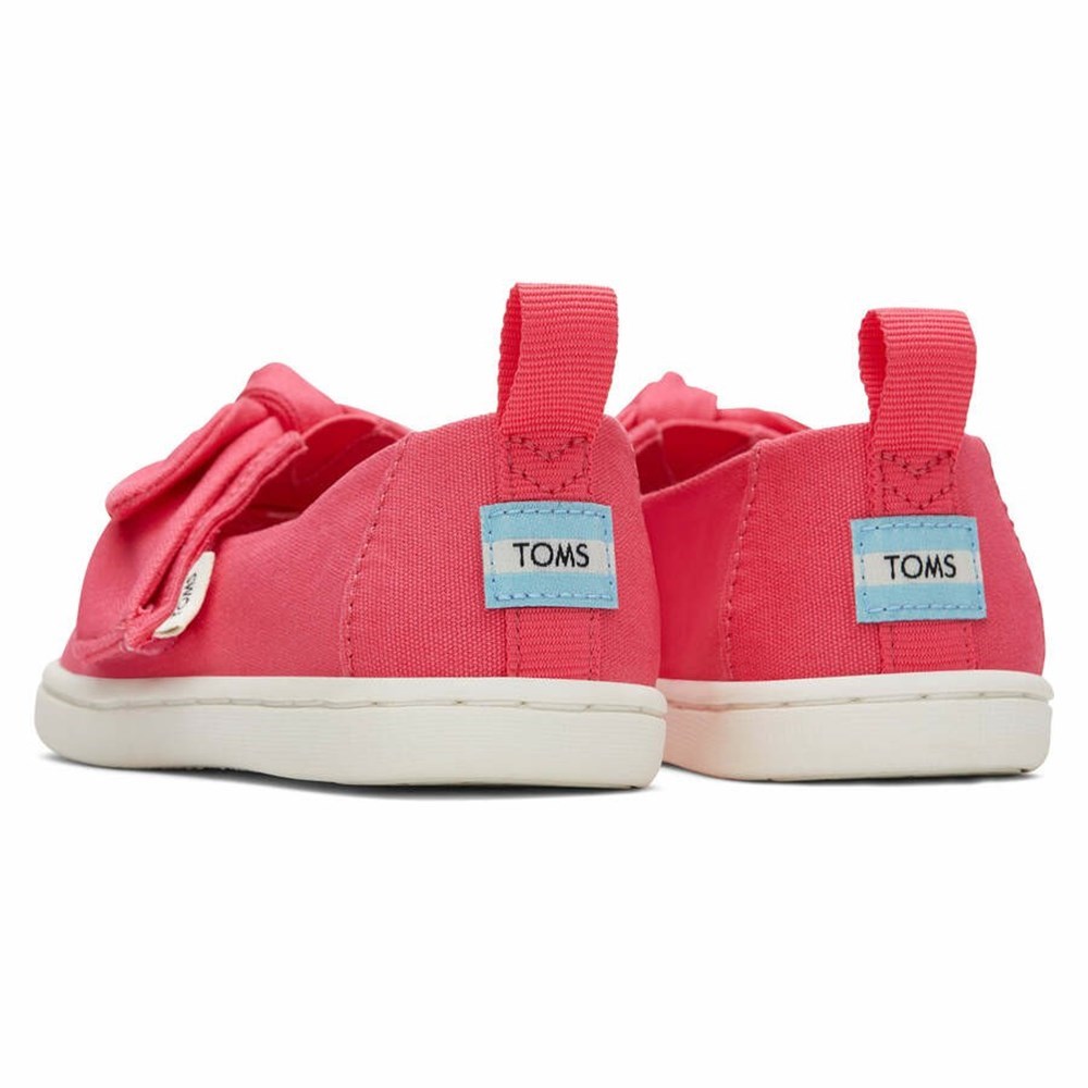 Toms Tiny Alpargata Bow Makosen Ayakkabı Çocuk Kırmızı | ITZ974650