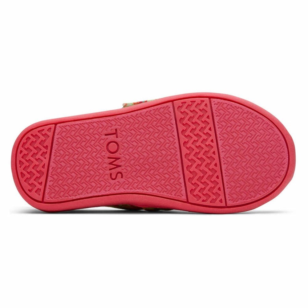 Toms Tiny Alpargata Chameleons Makosen Ayakkabı Çocuk Yeşil | UIH605184