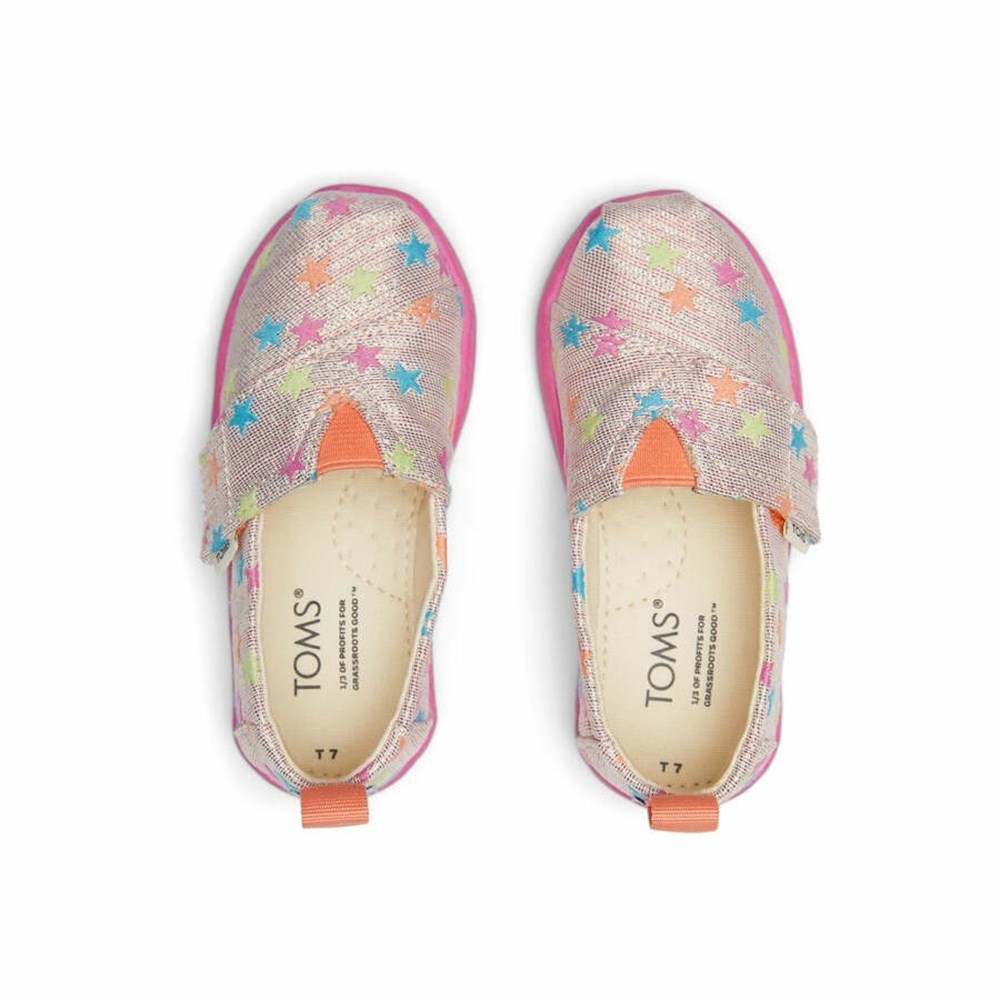 Toms Tiny Alpargata Glimmer Stars Makosen Ayakkabı Çocuk Mercan Renkli | NXL549678