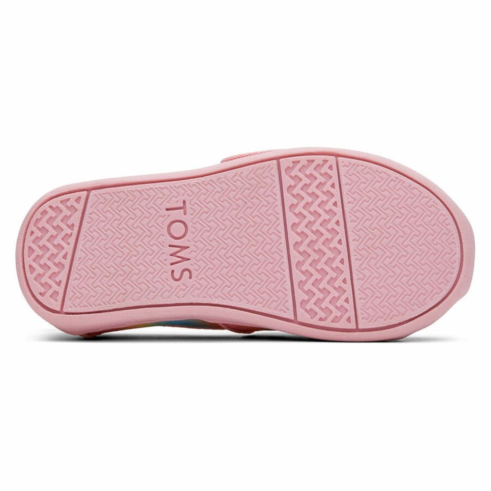 Toms Tiny Alpargata Glitter Makosen Ayakkabı Çocuk Pembe | YOL780419