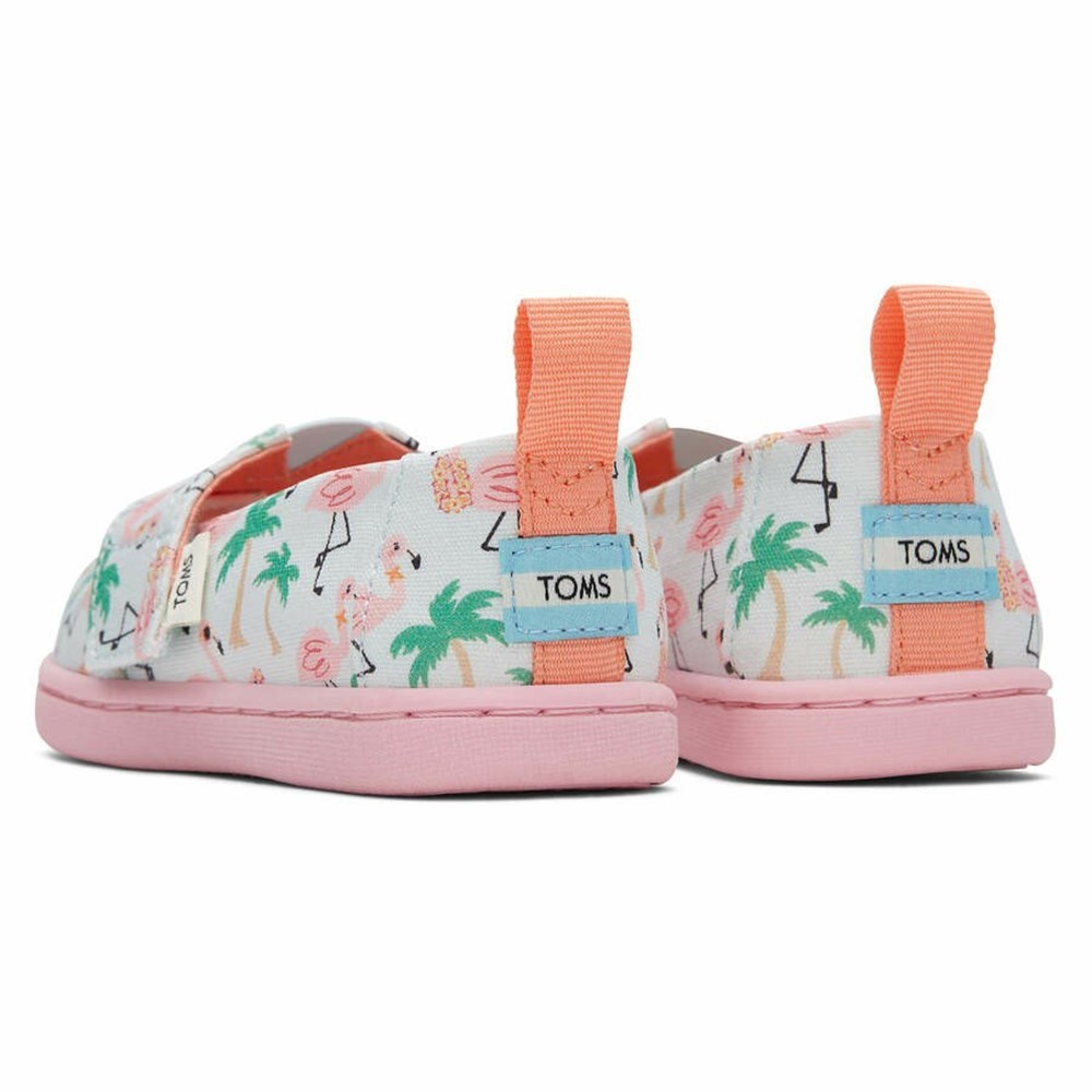 Toms Tiny Alpargata Hawaiian Flamingos Makosen Ayakkabı Çocuk Mavi | BDH630749