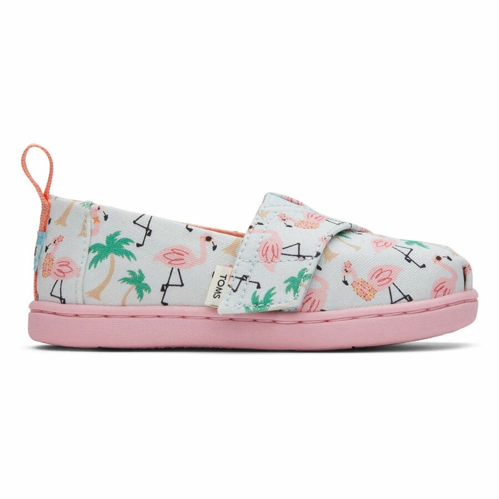 Toms Tiny Alpargata Hawaiian Flamingos Makosen Ayakkabı Çocuk Mavi | BDH630749