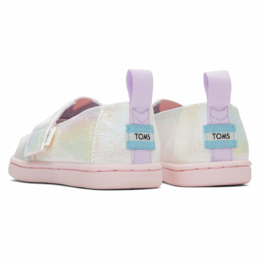 Toms Tiny Alpargata Iridescent Makosen Ayakkabı Çocuk Renkli | EWG160279