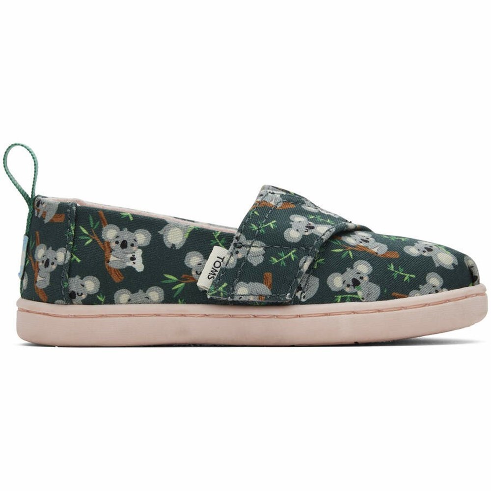 Toms Tiny Alpargata Koala Makosen Ayakkabı Çocuk Yeşil | NBU019574