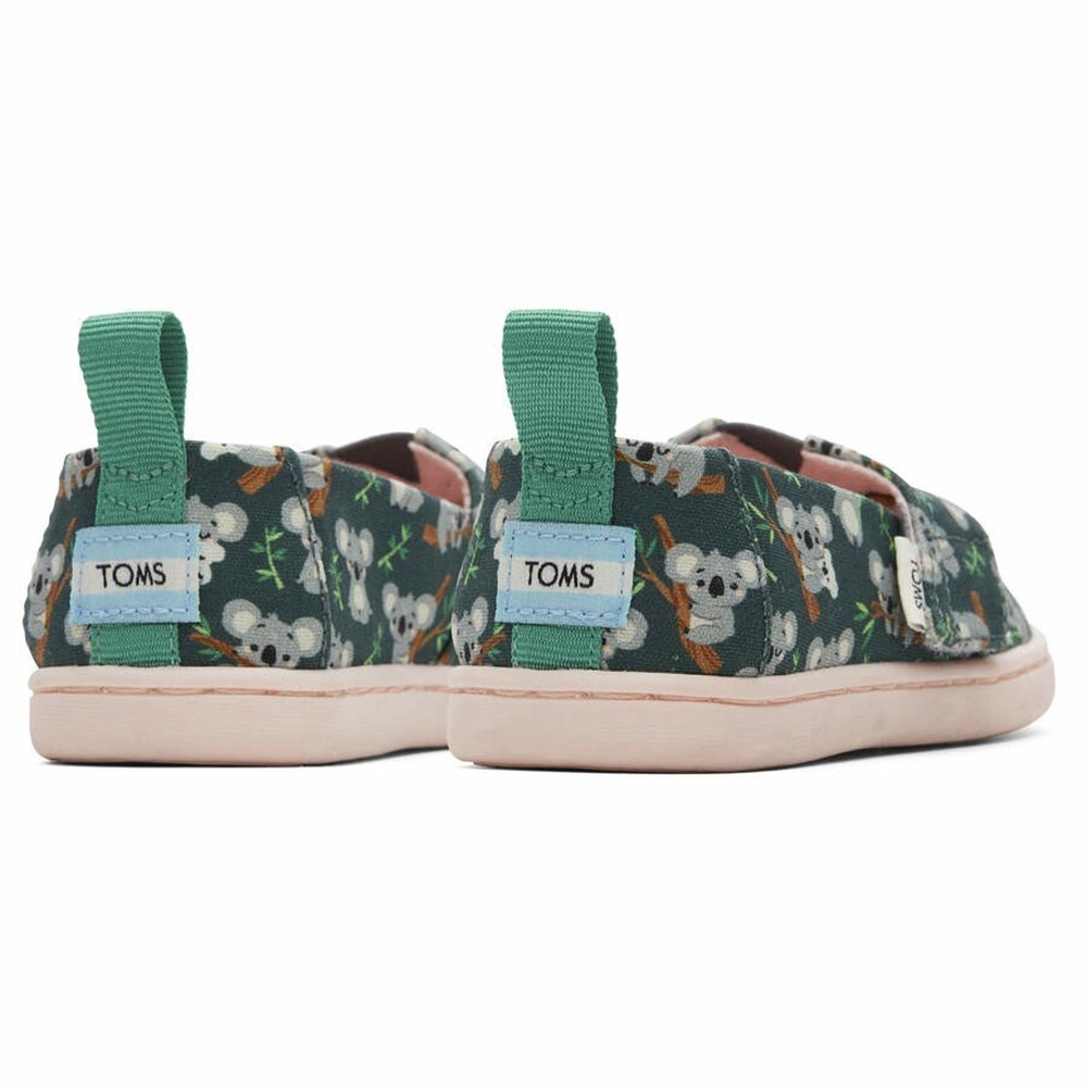 Toms Tiny Alpargata Koala Makosen Ayakkabı Çocuk Yeşil | NBU019574