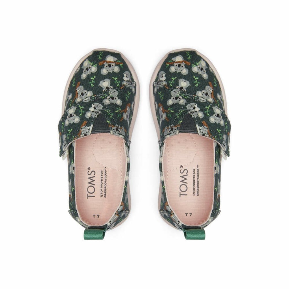 Toms Tiny Alpargata Koala Makosen Ayakkabı Çocuk Yeşil | NBU019574