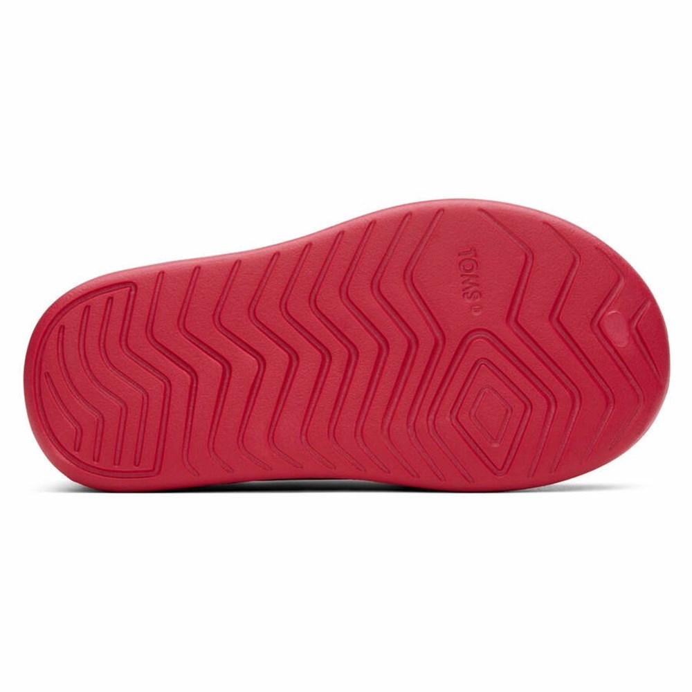 Toms Tiny Alpargata Mallow Molded Makosen Ayakkabı Çocuk Kırmızı | VRA756409