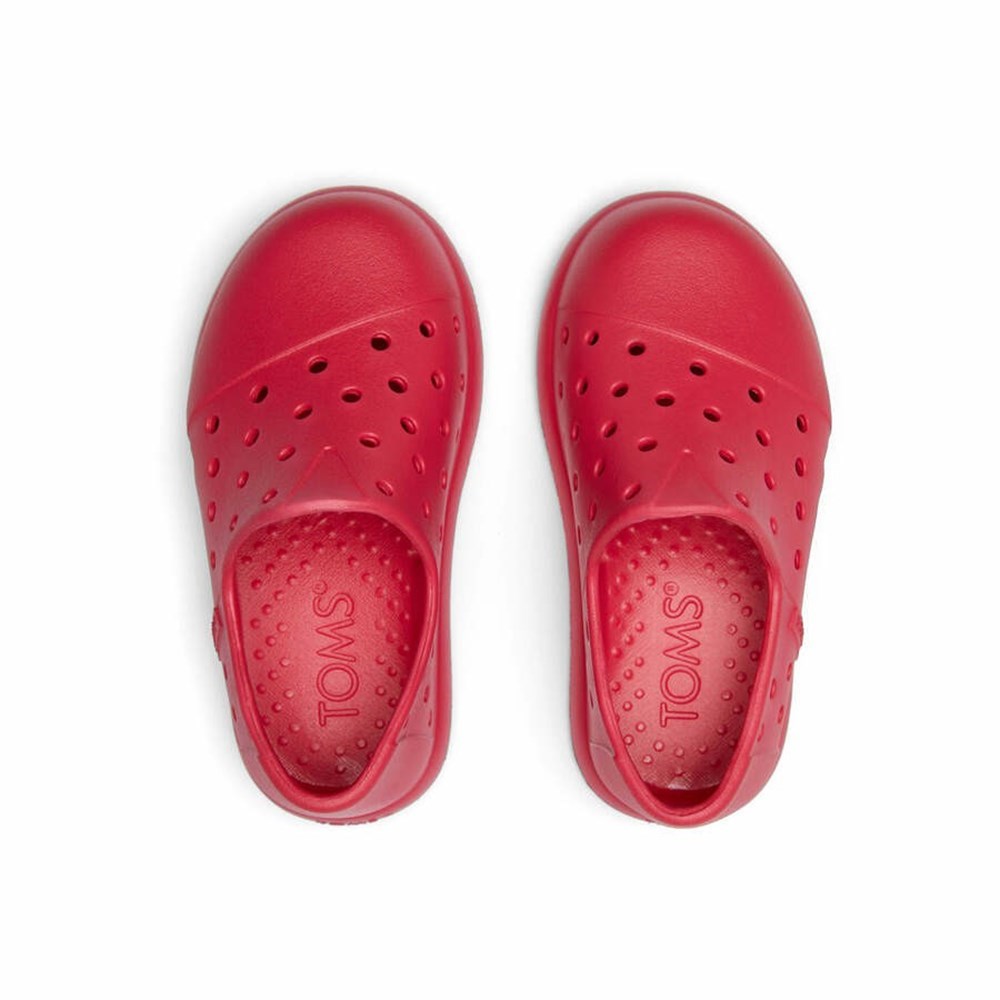 Toms Tiny Alpargata Mallow Molded Makosen Ayakkabı Çocuk Kırmızı | VRA756409