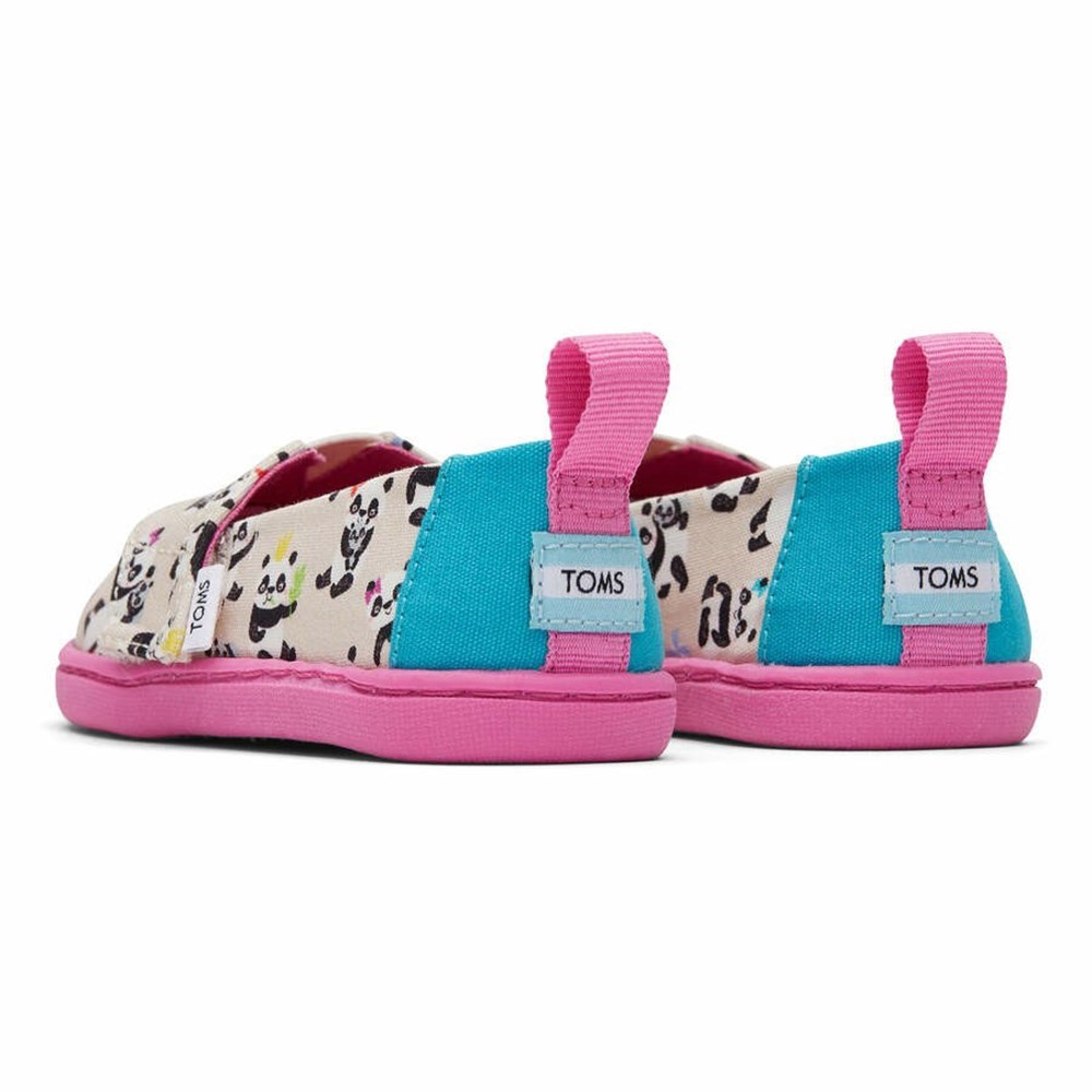 Toms Tiny Alpargata Panda Party Makosen Ayakkabı Çocuk Bej Rengi | THW126394