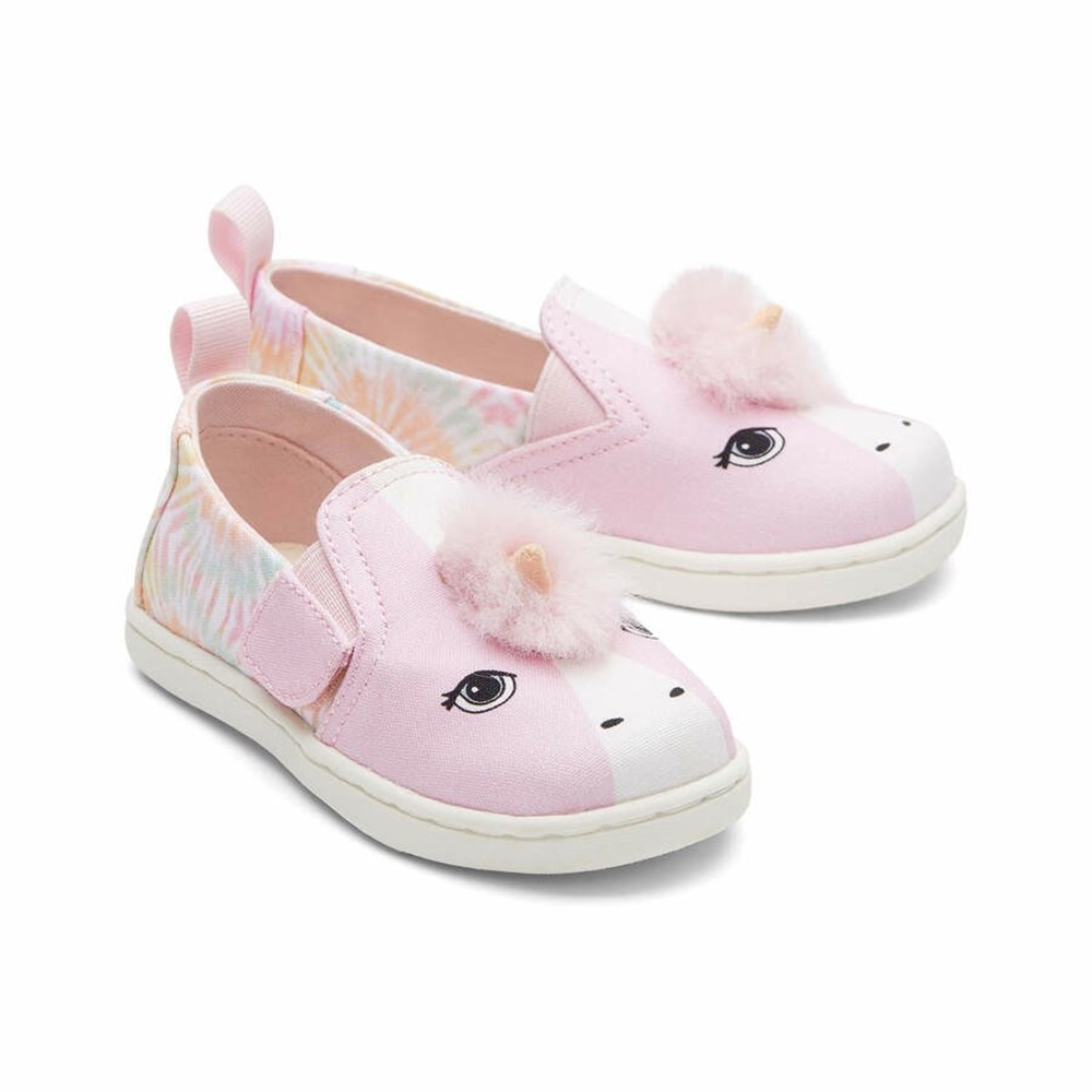 Toms Tiny Alpargata Unicorn Makosen Ayakkabı Çocuk Pembe | DXE462138