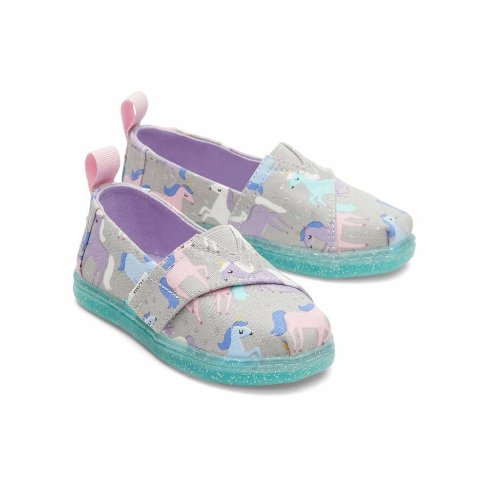 Toms Tiny Alpargata Unicorns Makosen Ayakkabı Çocuk Açık Gri | GEQ640893