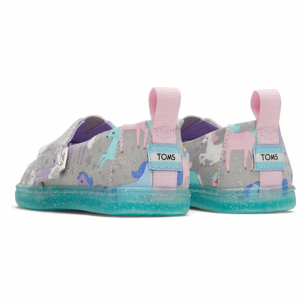 Toms Tiny Alpargata Unicorns Makosen Ayakkabı Çocuk Açık Gri | GEQ640893