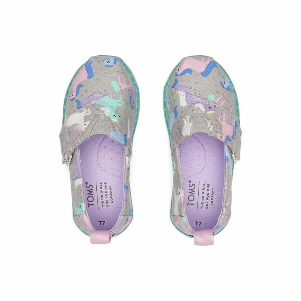 Toms Tiny Alpargata Unicorns Makosen Ayakkabı Çocuk Açık Gri | GEQ640893