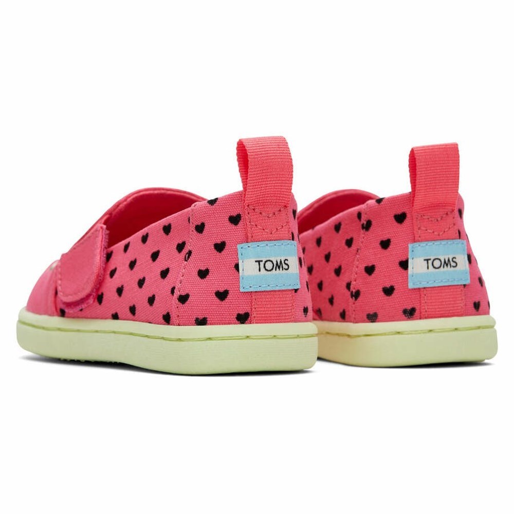 Toms Tiny Alpargata Watermelon Makosen Ayakkabı Çocuk Kırmızı | PFM591032