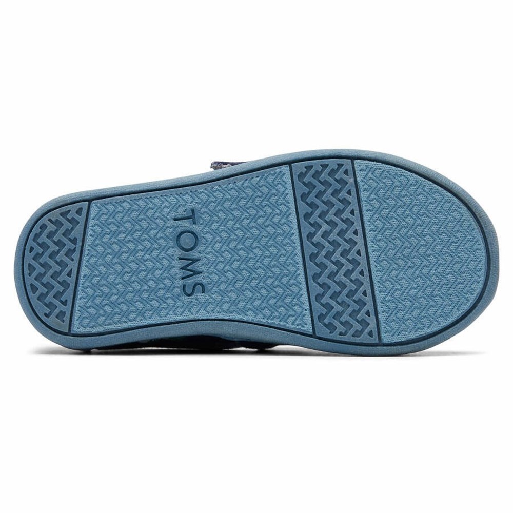 Toms Tiny Alpargata Woodland Creatures Makosen Ayakkabı Çocuk Mavi | POY980675