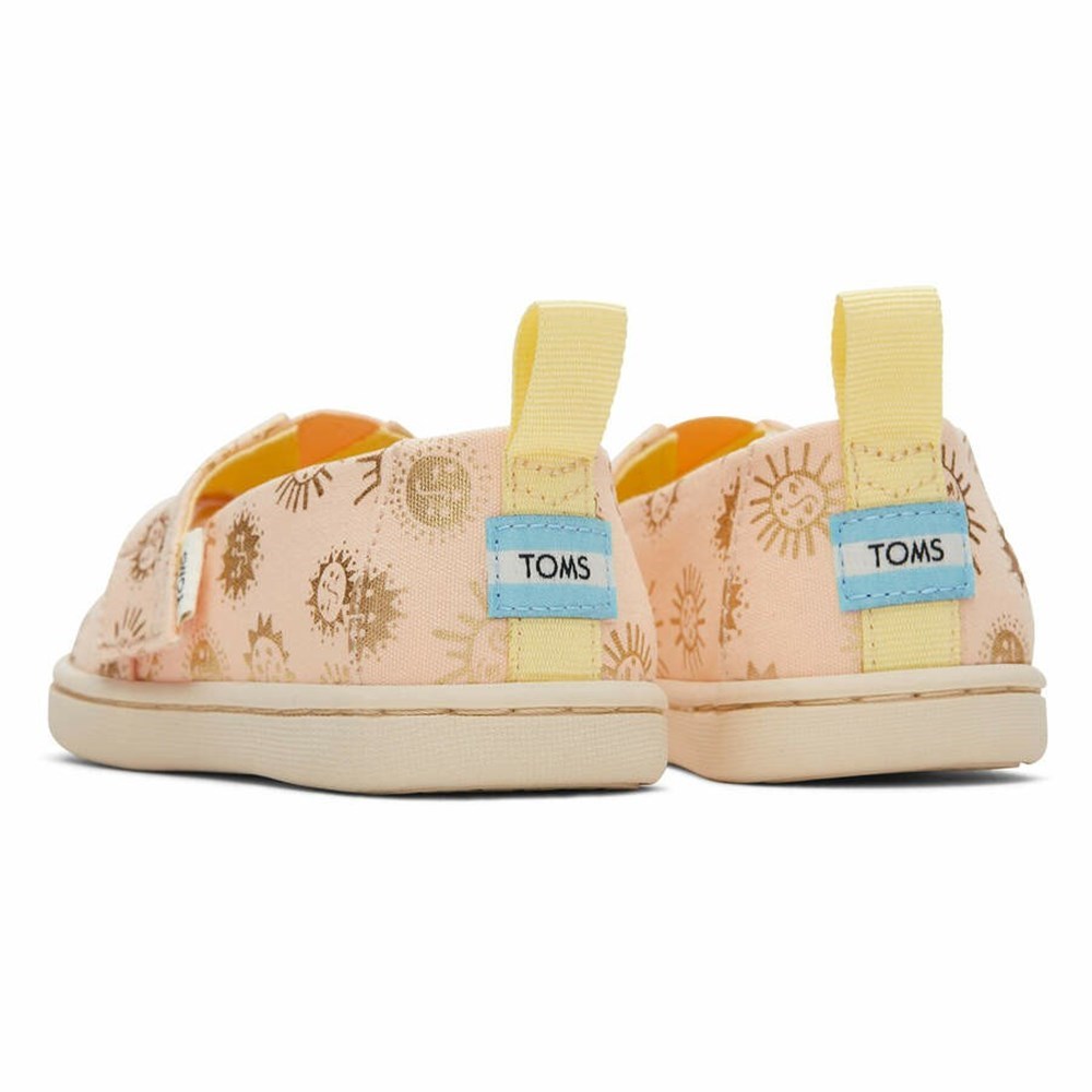 Toms Tiny Apricot Foil Sunny Days Print Makosen Ayakkabı Çocuk Kayısı Rengi | QDW214680