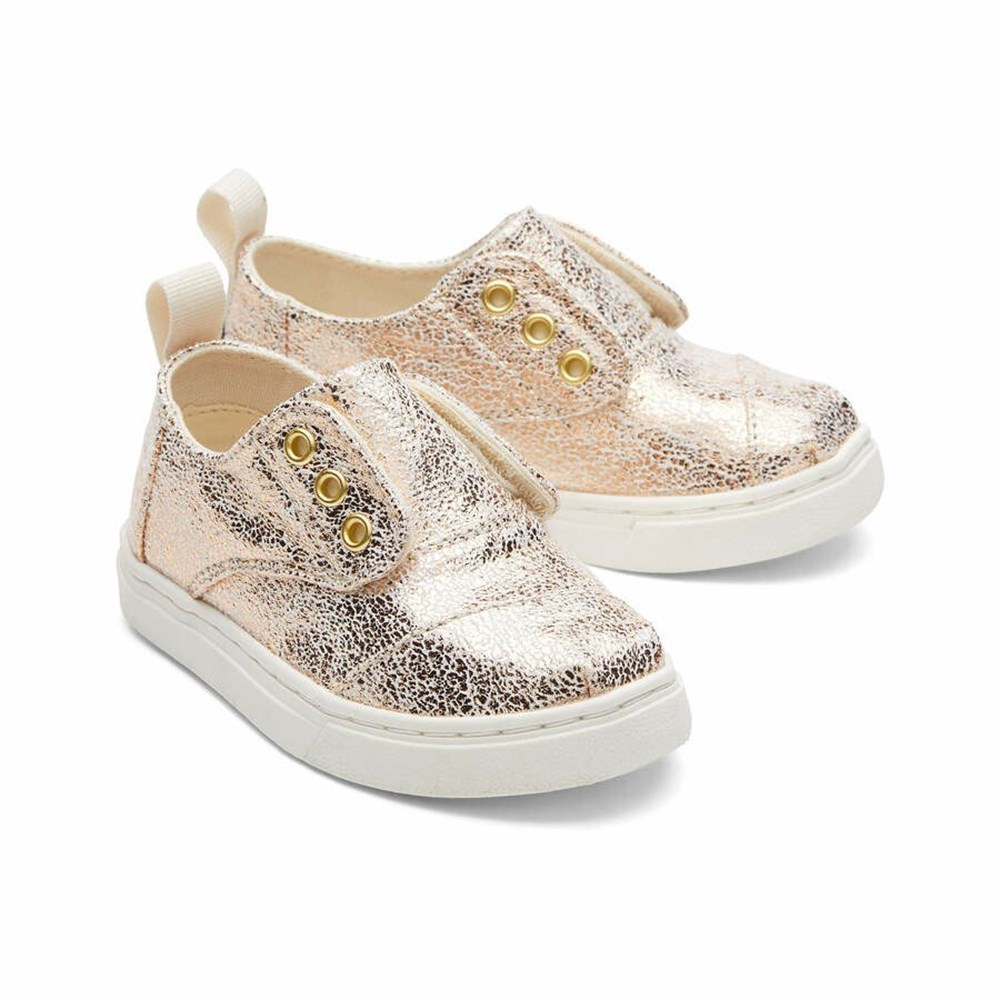Toms Tiny Cordones Spor Ayakkabı Çocuk Altın | GOQ216570