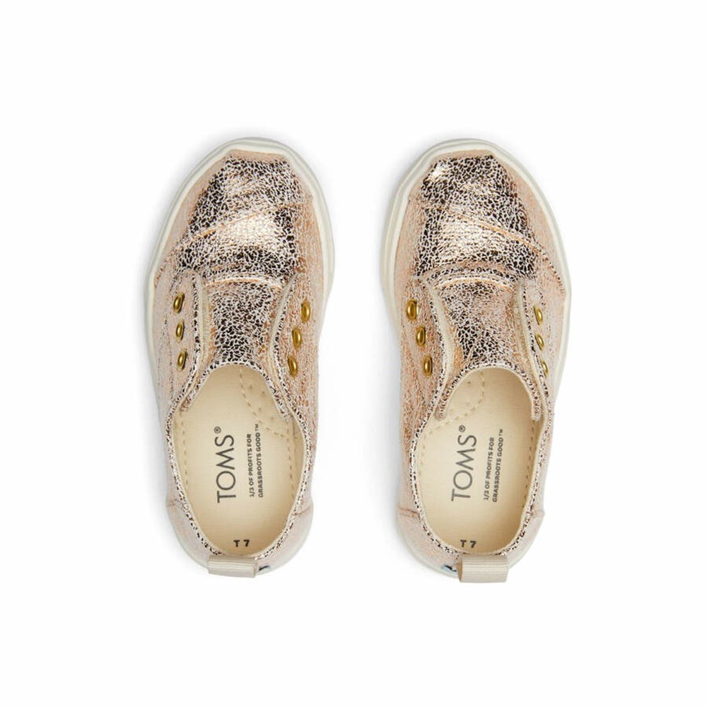 Toms Tiny Cordones Spor Ayakkabı Çocuk Altın | GOQ216570