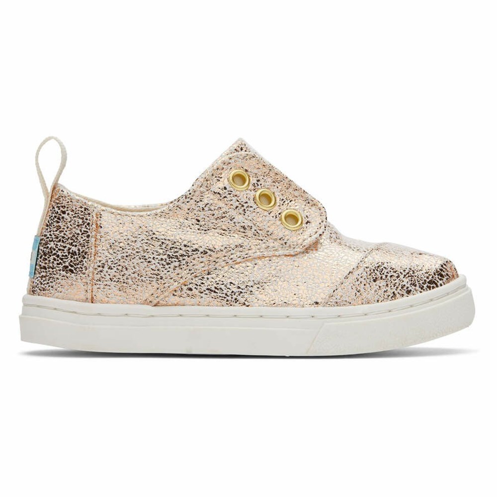 Toms Tiny Cordones Spor Ayakkabı Çocuk Altın | GOQ216570