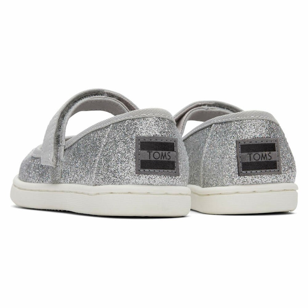 Toms Tiny Mary Jane Makosen Ayakkabı Çocuk Gümüş | UNH463781