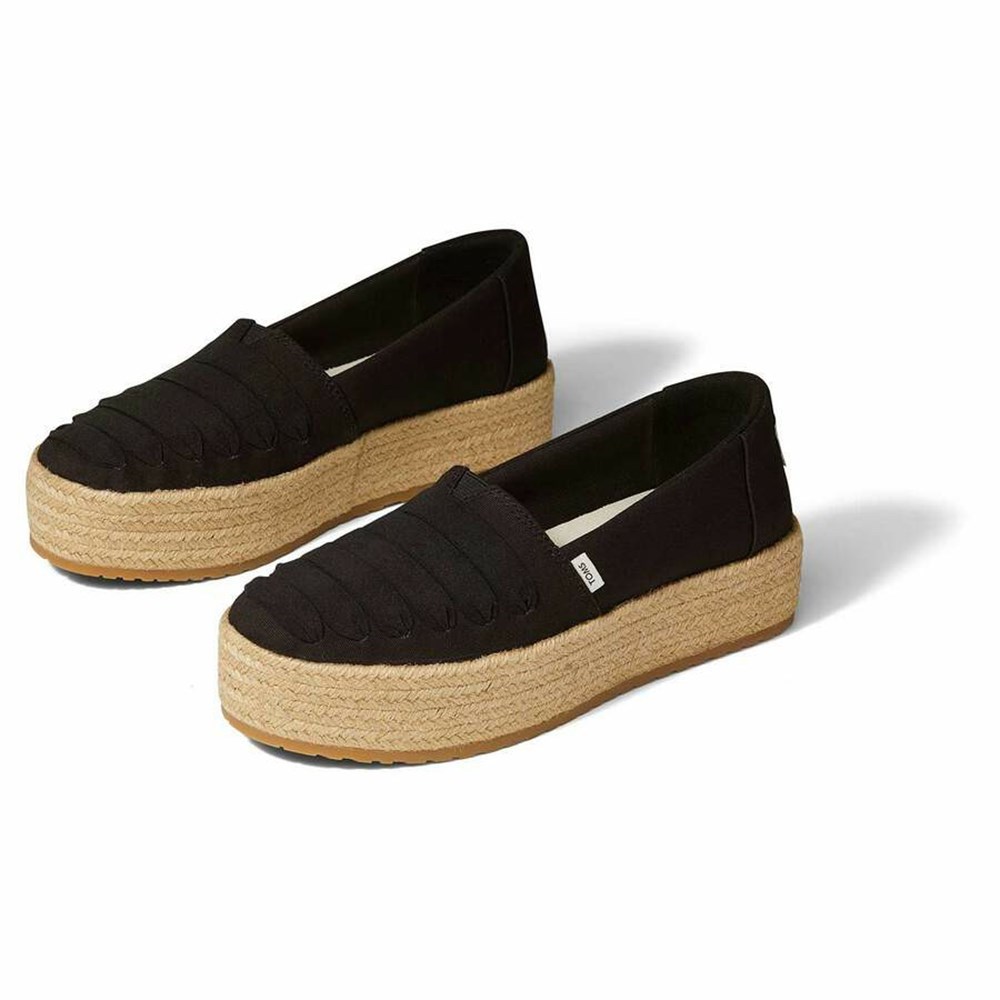 Toms Valencia Platform Ayakkabı Kadın Siyah | ALK095746
