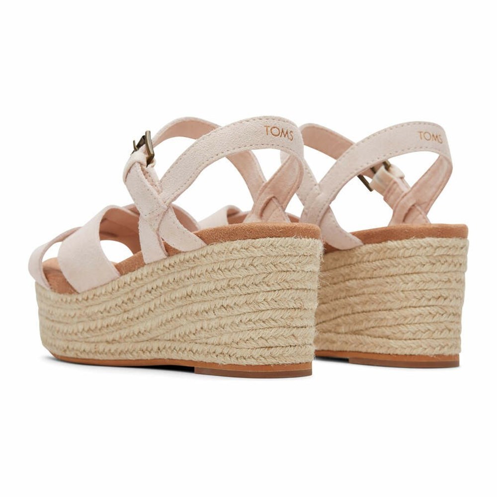 Toms Willow Dolgu Topuklu Kadın Pembe | QES123965