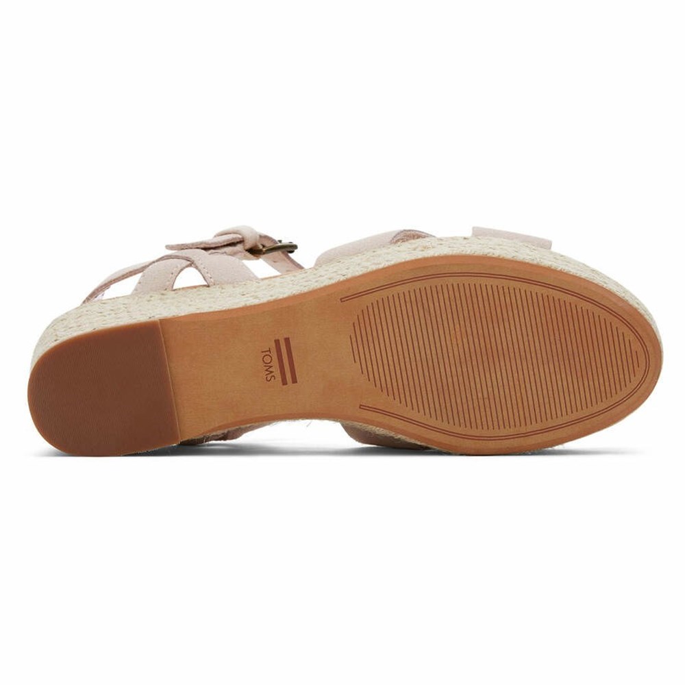 Toms Willow Dolgu Topuklu Kadın Pembe | QES123965