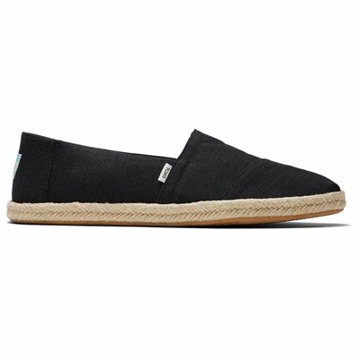 Toms Alpargata Rope Espadril Erkek Siyah | BDH324810