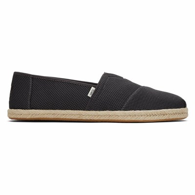 Toms Alpargata Rope Espadril Erkek Siyah | ZTC431290