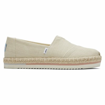 Toms Alpargata Rope Platform Ayakkabı Kadın Bej Rengi | ENC401693