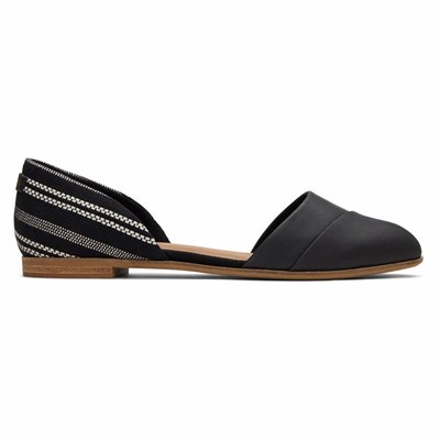 Toms Jutti D'Orsay Düz Ayakkabı Kadın Siyah | QRI429750