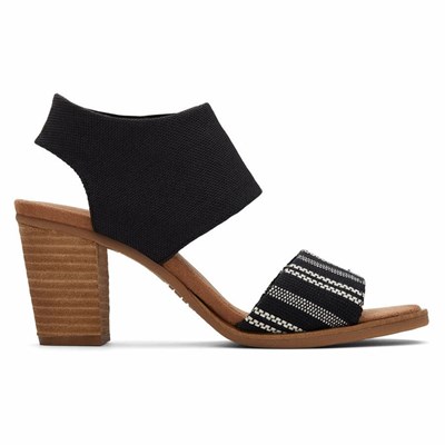 Toms Majorca Cutout Dolgu Topuklu Kadın Siyah | JAK784192