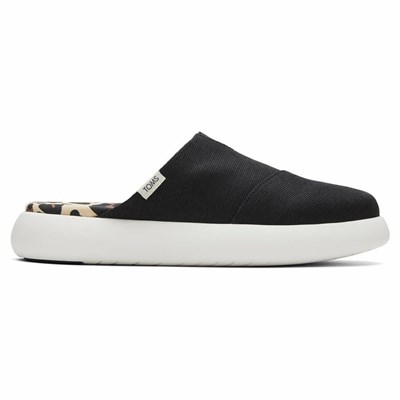 Toms Mallow Mule Makosen Ayakkabı Kadın Siyah | TUH386954
