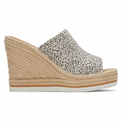 Toms Monica Mule Dolgu Topuklu Kadın Leopar | ESD498521
