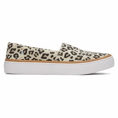 Toms Parker Makosen Ayakkabı Kadın Beyaz Leopar | XZW370946