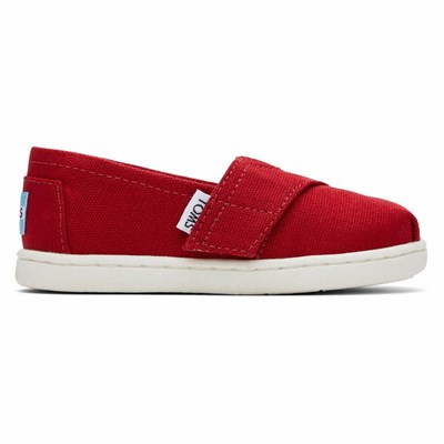 Toms Tiny Alpargata Kanvas Makosen Ayakkabı Çocuk Kırmızı | FDS269305