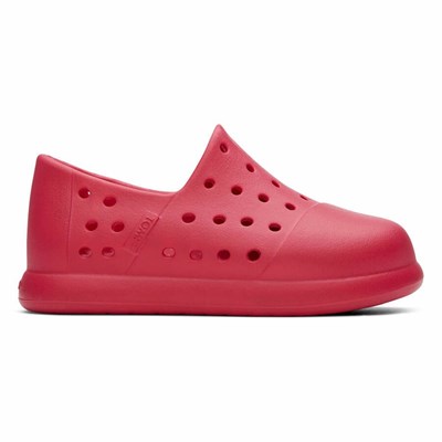 Toms Tiny Alpargata Mallow Molded Makosen Ayakkabı Çocuk Kırmızı | VRA756409