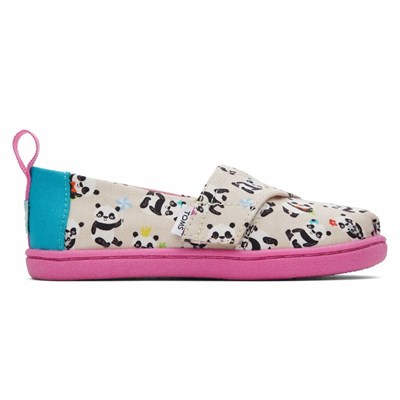 Toms Tiny Alpargata Panda Party Makosen Ayakkabı Çocuk Bej Rengi | THW126394