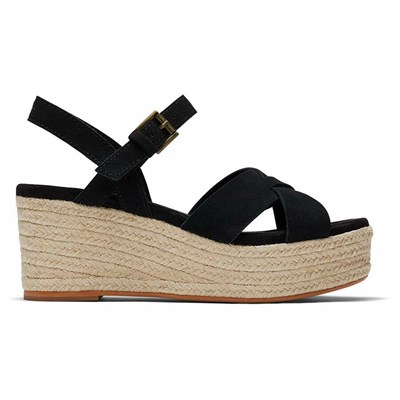 Toms Willow Dolgu Topuklu Kadın Siyah | LNE735428
